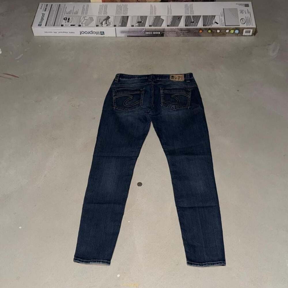 Silver Jeans Co. Kelli Cargo Dark Wash Jeans W29 L31